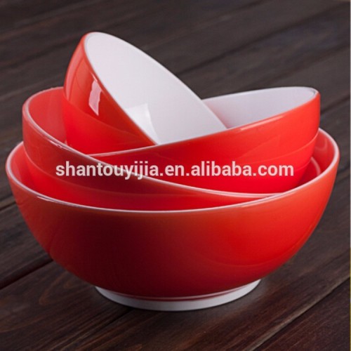 Durable Plastic Bicolor Bowl 320ml Plastic Bowl