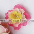 Vintage handgemaakte Frost Color meerlagige kraal bloem 41 MM