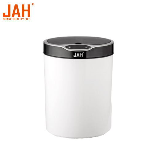 Contenedor de basura con sensor inteligente de plástico redondo JAH 12L
