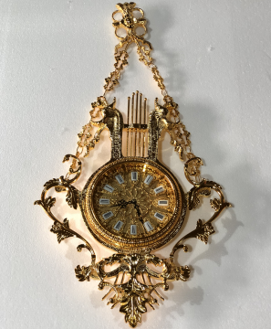 Antique Style Golden Copper Wall Clock - European Luxury Home Decoration