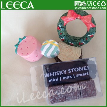 Best selling whiskey cube stones stone business gift | drink chillers set