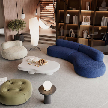 Gebogene Kompression Wohnzimmersofas: Vakuumpacksofa -Sets für Zuhause