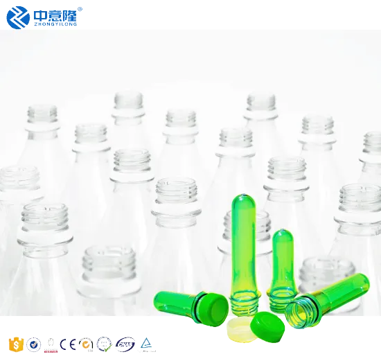 Custom 28mm Transparent PET Preforms for Plastic Water Bottles - High Quality Water Filling Line & Blowing Machine