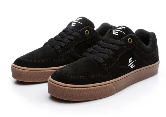 Men's Casual Shoes With Dark Check Pattern