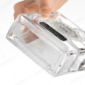 Personalized square shaped glass bottle whollesale