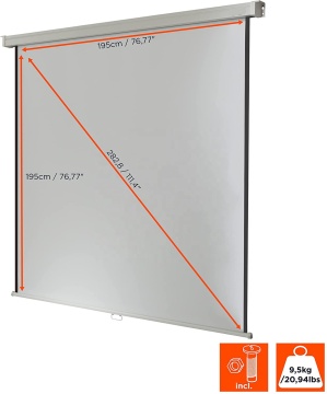 Wallmount backdrop ceiling mount projector cinema screen