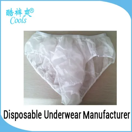Latest Hot Selling/ Disposable Paper Panties Front Open Men Underwear for refugee