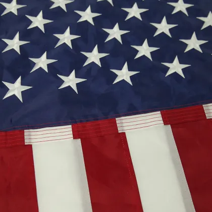 Custom High Quality 3x5ft Nylon Polyester American Flag with Embroidered Stars and Stripes