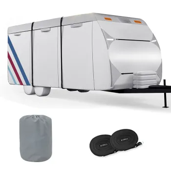 Factory Customized 600D RVS Motorhome Cover: Windproof, UV Resistant, Waterproof, and Hail Protection