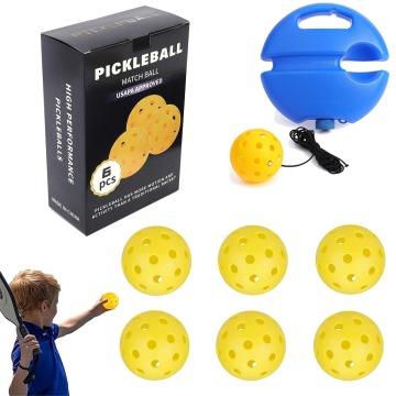Professional High Tensile Strength Pickleball Set with 40 Holes for Outdoor Play (7 Balls)