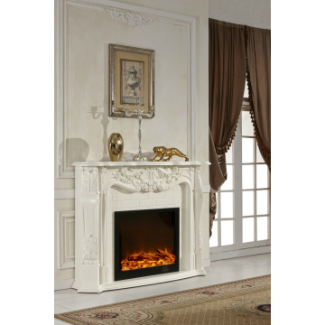 Fireplace Gelbox With Wood Mantel