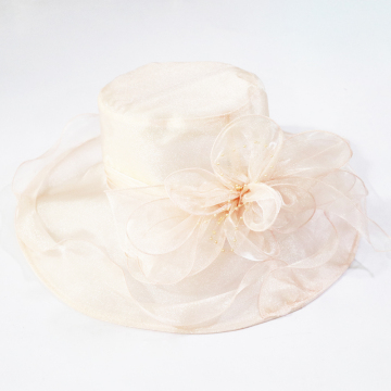 Premium Women's Elegant Formal Hats: Classic Embroidered Mesh Banquet Accessories