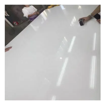 Customized Pure White Quartz Stone Slabs for Countertops and Vanity Tops
