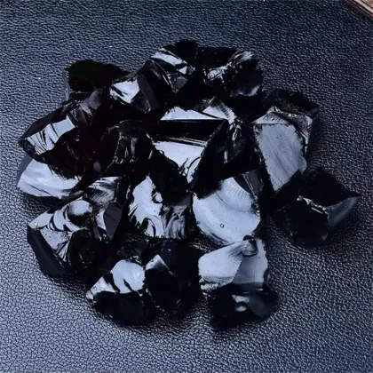 Original Black Obsidian Natural Crystal Gemstone Rough Mineral Stone