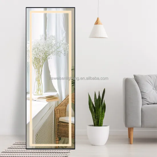 Factory Direct Full-Length Hotel Mirror with Touch Sensor, Anti-Fog, Color Temperature Adjustment, and Dimmability