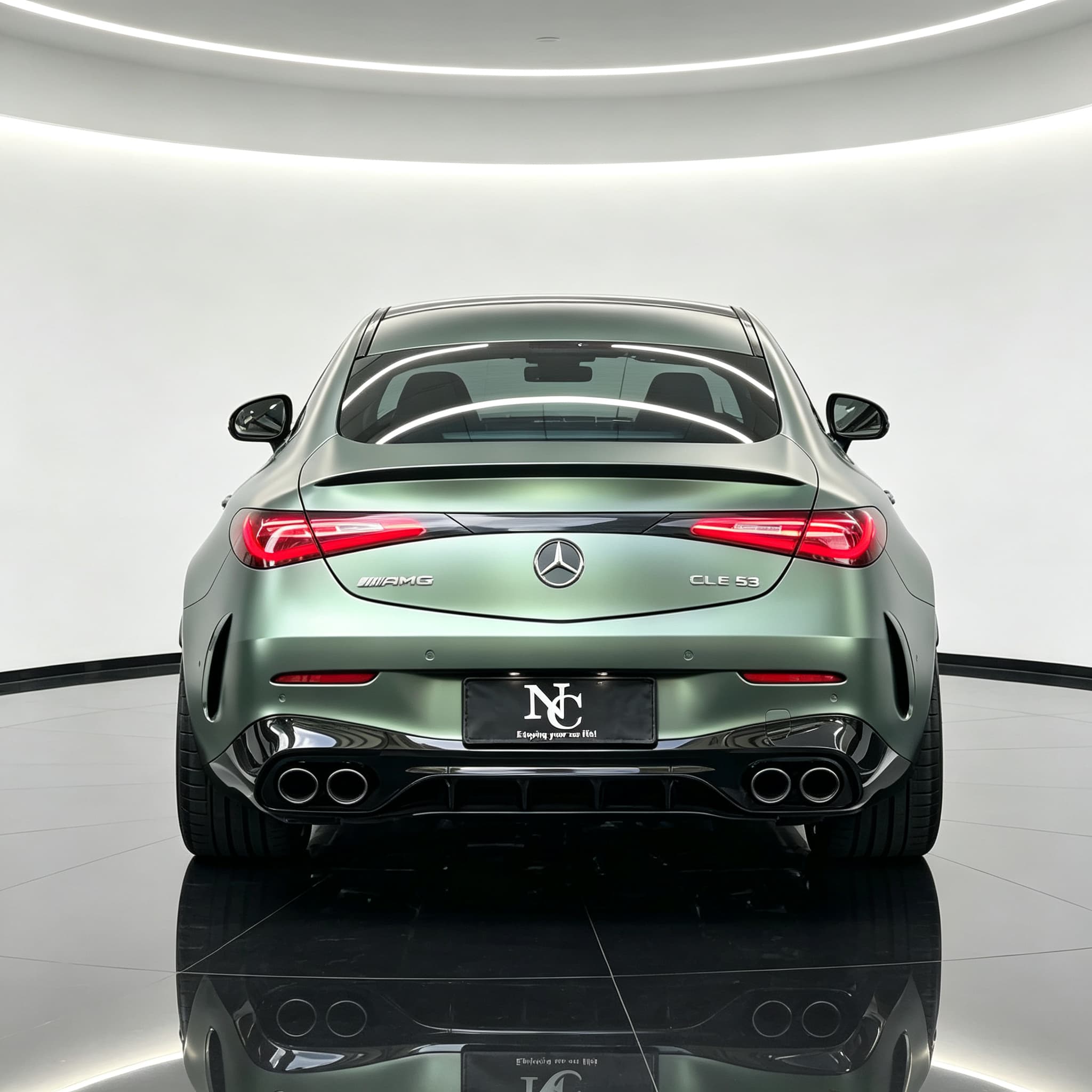 Self-Healing Tech-Grey Green Auto Wrap