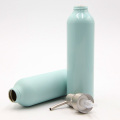 Empty cosmetic bottle package aluminum container