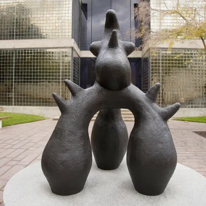 Garden Decorative Abstract Artistry Modern Bronzed Sculpture