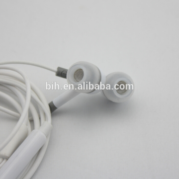 Cheap flat cable earphone with volume control and microphone