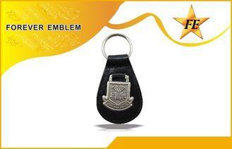 Genuine , PU , PVC Leather Promotional Keychains With Custo