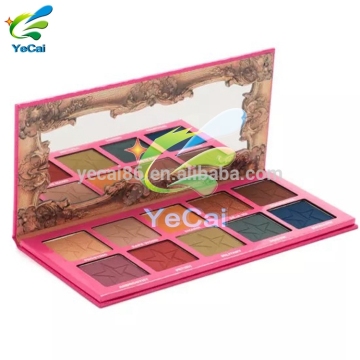 Wholesale factory price custom eyeshadow palette packaging , eyeshadow palette with mirror