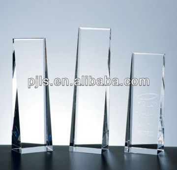 hand make blank crystal trophy award,crystal award trophy