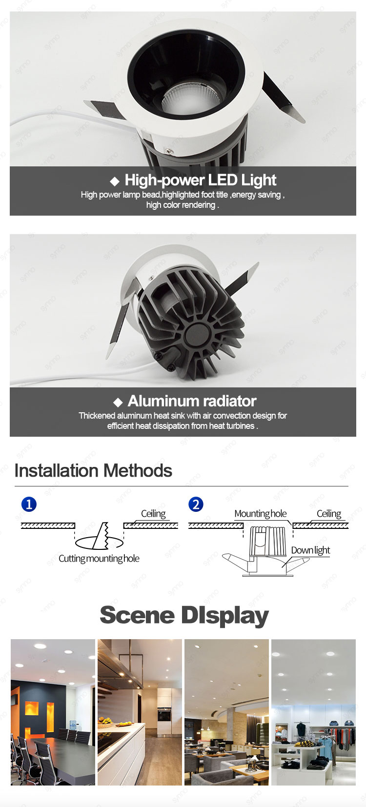 Anti Glare Led Downlight