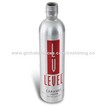 100% Recyclable Aluminum Liquor Bottle, Eco-friendly and Corrosion-resistant