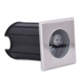 Outdoor lighting recessed 3W stainless steel square