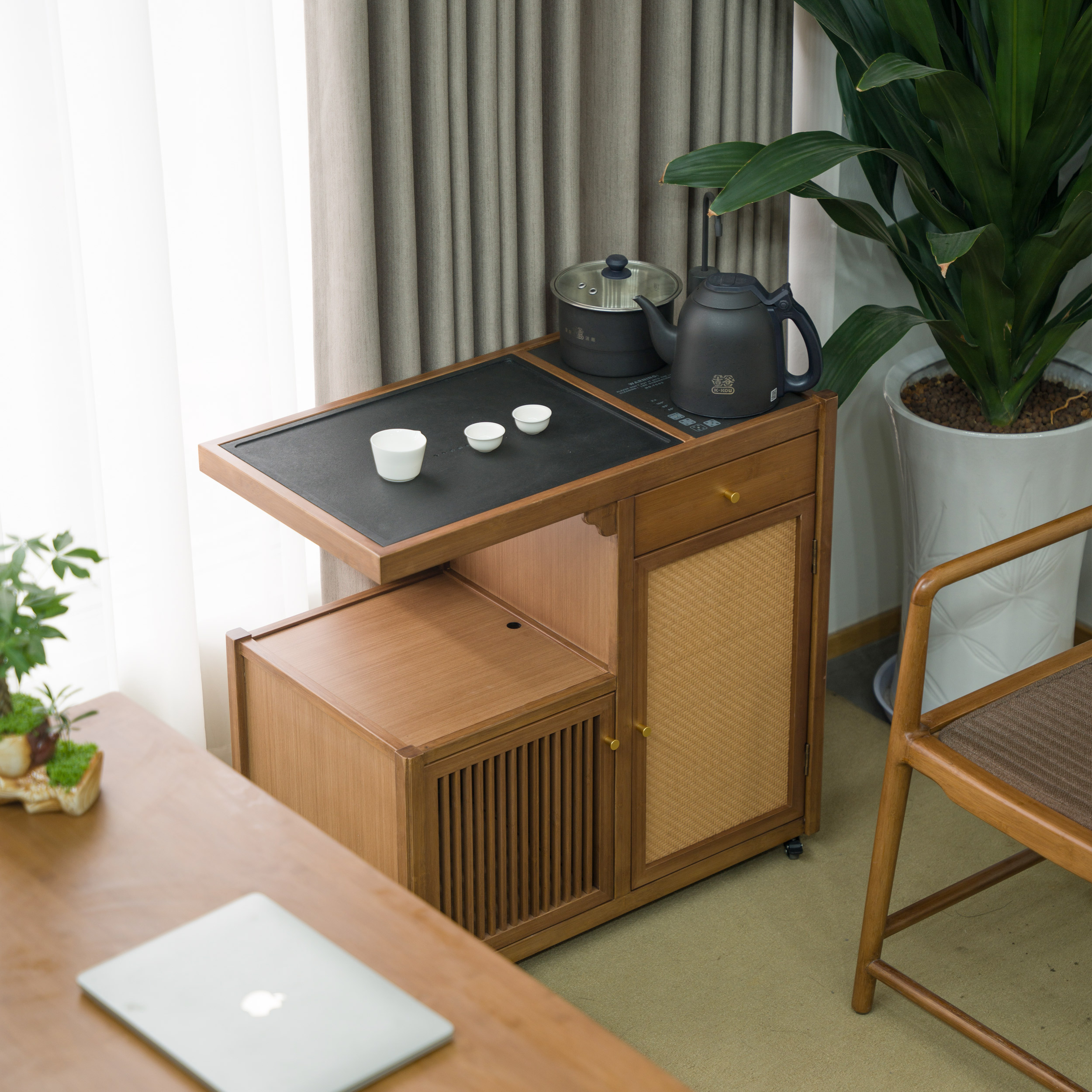 Подвижная многофункциональная чайная тележка