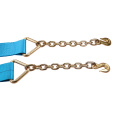 Truck Accessory Ratchet Strap na may Chain End