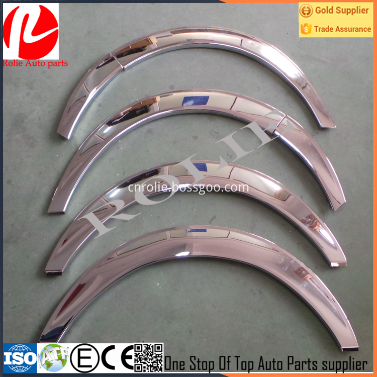 Chrome accessories front rear fender flares for Toyota hiace 2005-2016
