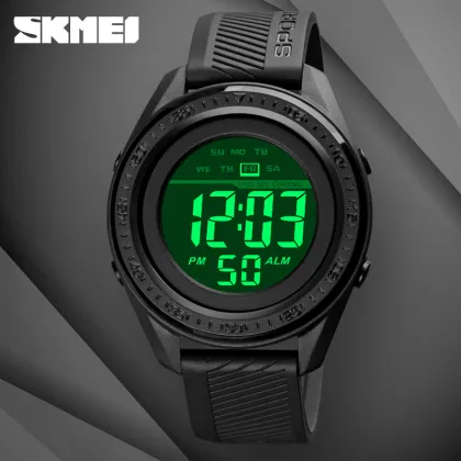 SKMEI Men's Watch 1638: Simple, Stop Digital, Waterproof Wristwatch Perfect for Sports