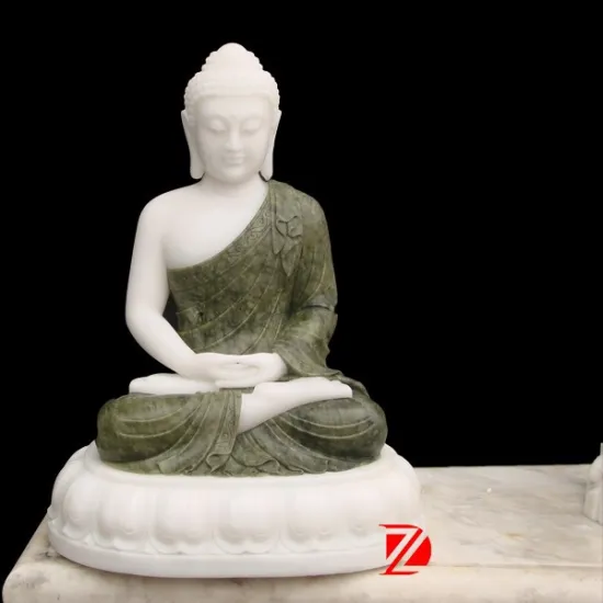 White Marble Buddha Statues Meditation