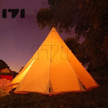 Oxford Fabric Indiana Camping-Tent Industry Tee Pee Retractable Tent - Purple 1-2 Person