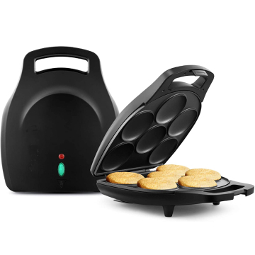 High-Power Non-Stick Arepa Maker: 1200W 6-Hole Electric Kitchen Appliance for Easy and Delicious Arepas, Eggs, and More - Top Selling Household Gadget