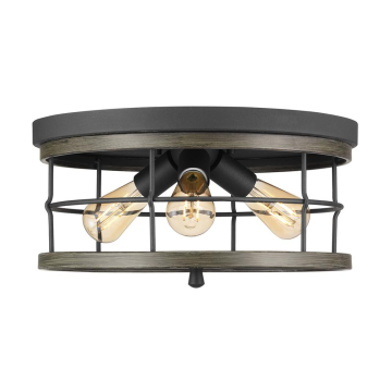 Modern Medieval 3-Light Vintage Geometric Mesh Caged Lantern Ceiling Light