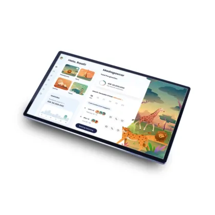 21.5inch industrial touch screen panel display monitors