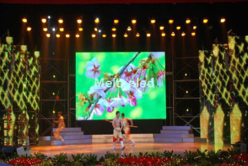 High Expertise P7.62 1r1g1b 3528 Indoor Led Stage Backdrop For Public Area