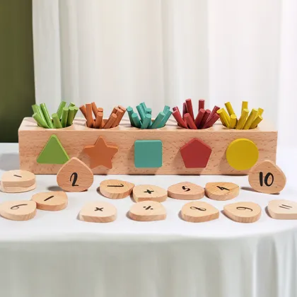 Montessori Preschool Learning: Playful Teaching Aids, Manipulatives, Counting Sticks, and Kids Math Toys