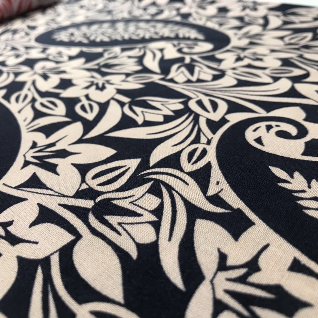 rayon discharge print soft fabric