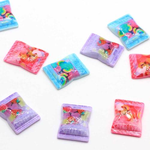 Sweet Resin Candy Cabochon Beads Simulation Food Accessories for Hair Bow Center Ornament Children Doll House Toys