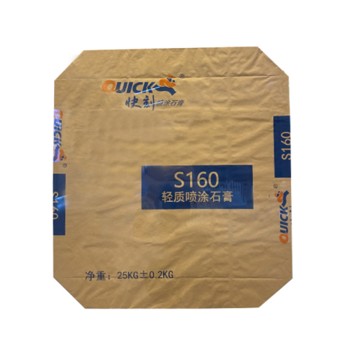 Kraft paper valve pocket for cement packaging