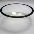 Hemispheric shape glass dome lens easy to mount