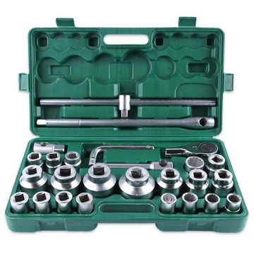High Quality CRMO 26Pcs Socket Mechanical Tools Set with Impact Wrench Combo Kit
