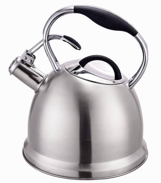 Classic whistling kettle with matt finish