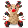ของเล่น Christmas Dog Christmas ที่มีสารภาพ, ของเล่นสุนัข 2 ตัวพร้อมกระดาษย่น, ของเล่น Chew Plush Dog Interactive สำหรับสุนัขขนาดเล็กและขนาดกลาง