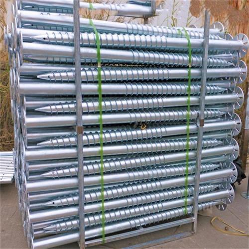 Steel Galvanized Ground Screw Pile With Flange