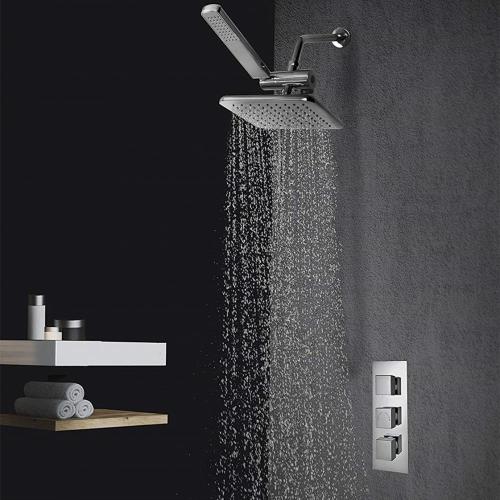 shower head with beads filter 9 inch plastic waterfall shower head wall mount Factory