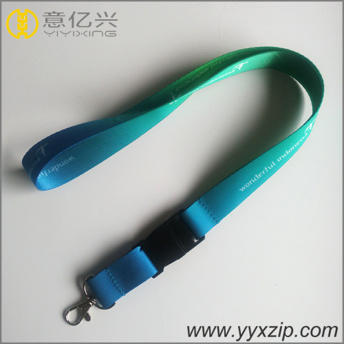 Nylon Lanyards supply detactable insert buckle 3d printing usb lanyard Manufactory